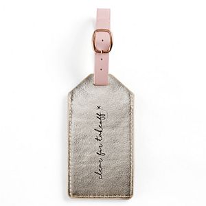 LC Lauren Conrad Faux Leather Luggage Tag
