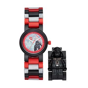LEGO Kids' Star Wars Darth Vader Minifigure Interchangeable Watch Set