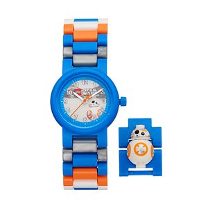 LEGO Kids' Star Wars: Episode VIII The Last Jedi BB-8 Minifigure Interchangeable Watch Set
