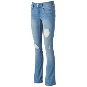 Juniors' Mudd® FLX Stretch Ripped Bootcut Jeans