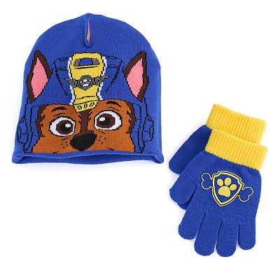 Boys Paw Patrol Hat & Gloves Set