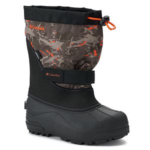 Columbia Powderbug Plus II Print Boys' Waterproof Winter Boots