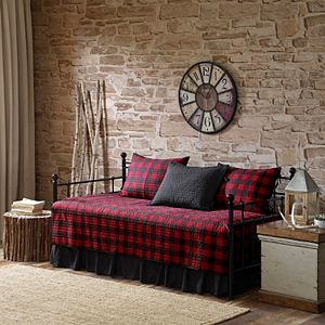 Woolrich Red Buffalo Check 5-piece Daybed Coverlet Set