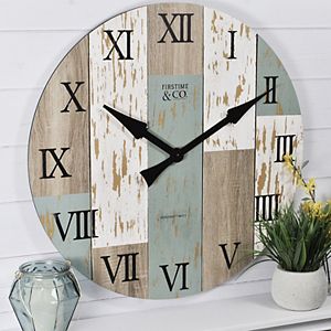 FirsTime Rustic Shabby Chic Wall Clock