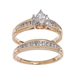 Lovemark Marquise-Cut Diamond Engagement Ring Set in 14k Gold (1/2 ct. T.W.) by