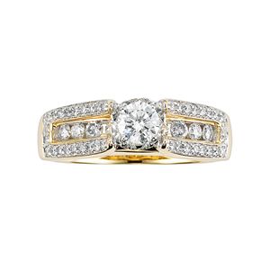 Lovemark Round-Cut Diamond Engagement Ring in 10k Gold (1 ct. T.W.)