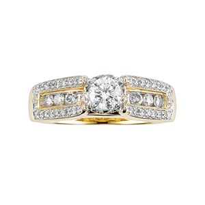 Lovemark Round-Cut Diamond Engagement Ring in 10k Gold (1 ct. T.W.)