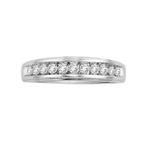 Lovemark 14k White Gold 3/8-ct. T.W. Certified Round-Cut Diamond Wedding Ring