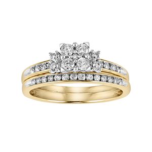 Lovemark Diamond Engagement Ring Set in 10k Gold (1/2 Carat T.W.)