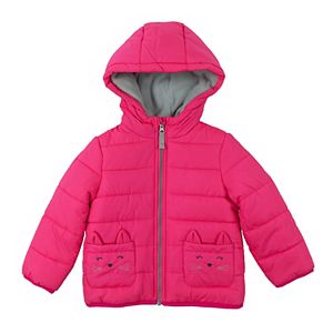 Baby Girl Carter's Heavyweight Kitty Cat Puffer Jacket