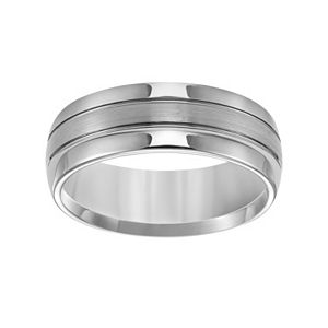Lovemark Tungsten Groove Men's Wedding Band