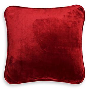 Cuddl Duds Solid Sherpa Backed Throw Pillow