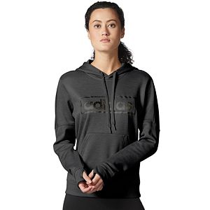 Women's adidas Linear Metallic Graphic Pullover Hoodie