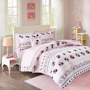 Mi Zone Kids Pink Lady Ladybug Bed Set