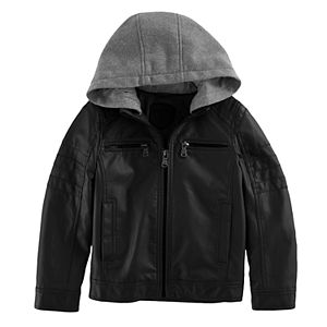 Boys 4-7 Urban Republic Quilted Knit Hood Midweight Jacket