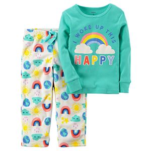 Baby Girl Carter's 2-pc. Top & Fleece Pants Pajama Set