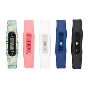 B-Fit Women's Slim Activity Tracker & Interchangeable Band Set - BFS2552BK709-078
