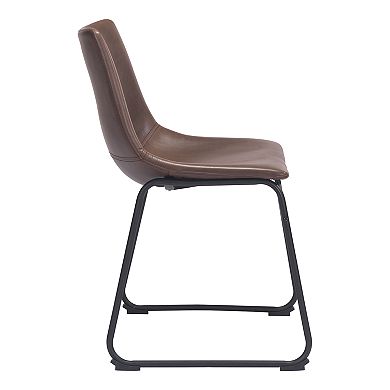 Zuo Modern Smart Faux-Leather Dining Chair 
