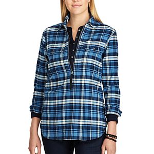 Women's Chaps Buffalo Plaid Cotton Pullover