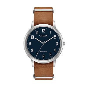 Citizen Eco-Drive Men's Chandler Leather Watch - BJ6500-12L
