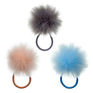 Mudd® Pom Pom Ponytail Holder Set