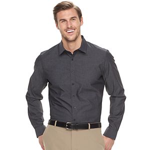 Big & Tall Apt. 9® Slim-Fit Stretch Button-Down Shirt