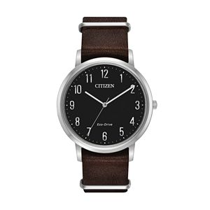 Citizen Eco-Drive Men's Chandler Leather Watch