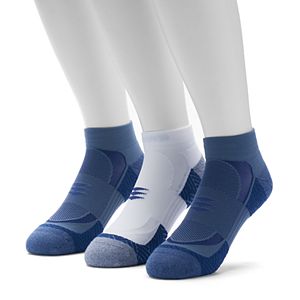 Men's GOLDTOE 3-pack Power Sox Apex Pro Double-Tab Low-Cut Socks