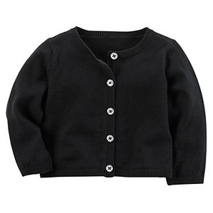 Baby Girl Carter's Sparkly Button Cardigan