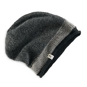 Women's SIJJL Wool Thick Stripe Slouchy Beanie