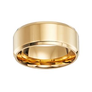 Lovemark 14k Gold-Over-Stainless Steel Wedding Band