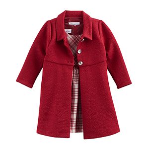 Toddler Girl Bonnie Jean Plaid Dress & Jacket Set