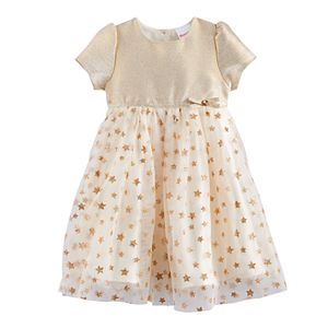 Toddler Girl Nannette Glitter Star Dress