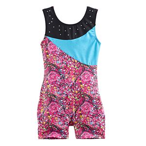 Girls 4-14 Jaques Moret Amazing Dots Biketard