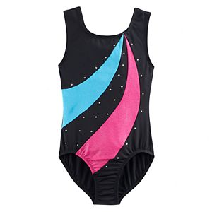 Girls 4-14 Jaques Moret Amazing Dots Colorbloack Leotard