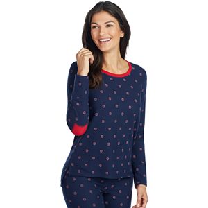 Women's Jockey Pajamas: Patch Elbow Long Sleeve Top