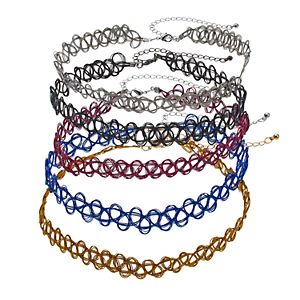 Mudd® Tattoo Choker Necklace Set