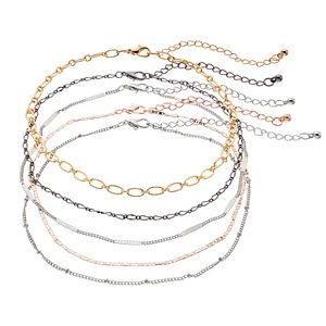 Mudd® Chain Choker Necklace Set