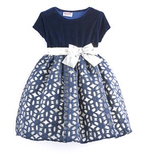 Baby Girl Blueberi Boulevard Floral Geometric Dress