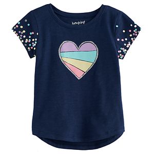 Toddler Girl Jumping Beans® Heart & Sequin Graphic Tee
