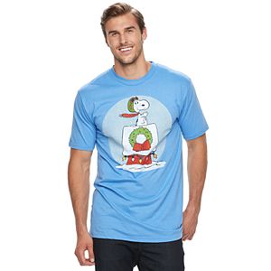 Big & Tall Peanuts Snoopy Flying Ace Holiday Tee