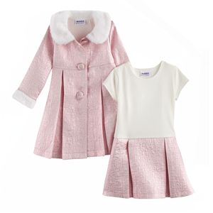 Baby Girl Blueberi Boulevard Sparkly Dress & Jacket Set