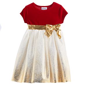 Toddler Girl Blueberi Boulevard Sparkle Velvet Dress