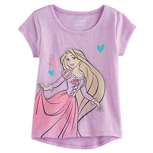 Disney's Tangled Rapunzel Toddler Girl Slubbed Glitter Graphic Tee by Jumping Beans®