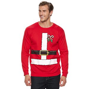 Big & Tall Santa Suit Fleece Holiday Sweatshirt