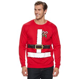 Big & Tall Santa Suit Fleece Holiday Sweatshirt