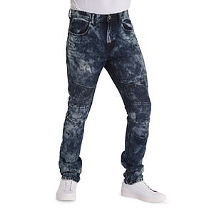 Men's True Luck Kimball Moto Slim-Fit Jeans