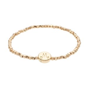 LC Lauren Conrad Cube Bead Monogram Stretch Bracelet