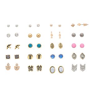 Mudd® Butterfly, Bird & Arrow Nickel Free Stud Earring Set