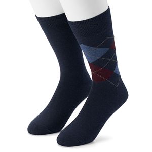 Men's Dockers 2-pack Argyle & Solid Dress Socks